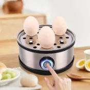 不鏽鋼煮蛋器 110V 小型煮蛋機 自動斷電 蒸蛋器 家用早餐機 多功能煮蛋 廚房蒸蛋器 煮蛋神器 電蒸蛋機 溫泉蛋 水煮蛋