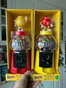 M M豆 m&m 玩俱 收藏 擺件 扭蛋機正品中古玩俱 不完美會有劃痕實物圖 全新的原裝收納裡面送的巧克立拿不出來已