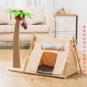 【寵物推車】寵物帳篷網紅貓窩夏季貓帳篷窩可拆洗四季通用戶外小型犬狗窩小貓