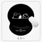 🌟台灣出貨🌟 狗屋經典鍵盤滑鼠墊 查理布朗電競滑鼠墊 卡通鼠標墊 加厚護腕墊 硅膠筆記本電腦鍵盤手託