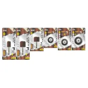 (店+)神沢 木材用六角柄研磨砂布輪 葉片型 T型(DK-TA6T20) 中崙五金