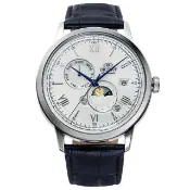 【ORIENT 東方錶】官方授權T2 SUN&MOON 時尚日月相 機械男錶-錶徑41.5mm(RA-AK0802S)