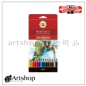 【Artshop美術用品】捷克 KOH-I-NOOR 專家級水性色鉛筆 24色 紙盒 #3718024