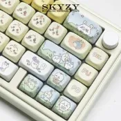 臺灣現貨烏薩奇鍵冒SOA膏渡渴愛吉伊卡哇主題PBT熱昇華機謝鍵盤鍵冒討裝