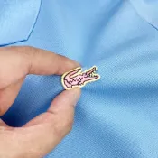 [全新品] Lacoste L!VE Live 法國鱷魚 薄霧藍色素面 復活節蛋粉紅色鱷魚標 網眼POLO衫 多尺寸