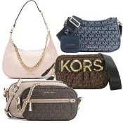 【Michael Kors】專櫃款 MK MICHAEL KORS 經典MK老花相機包/四用包/斜背包(多款多色任選)
