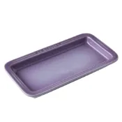 (店+)【Le Creuset】長方淺盤25cm粉彩紫餐盤點心盤造型盤陶瓷盤 入厝禮