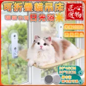 「台灣出貨、現貨秒出🔥」吸盤貓吊床 折疊貓吊床 貓吊床掛式 窗戶貓吊床 貓咪吊床 貓吊床吸盤 貓跳台 貓窗戶吊床 貓掛床