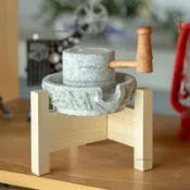 小石磨家用磨盤 老石磨青石石磨家用磨盤 手工石臼家居飾品 石磨家用 小石磨家用磨盤 老石磨青石石磨家用磨盤 嘉泽❤優選嘉