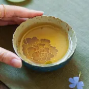 全球選品1館 生活百貨 海青火石紅茶杯茶盞陶瓷主人杯單杯品茗杯芙蓉花茶盞功夫茶具