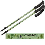 FIZAN超輕三節式健行登山杖2入特惠組 淡蘭古道綠