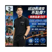 (店+)polo衫男女生涼感冰絲吸濕排汗短袖休閒防曬polo襯衫運動大尺碼白色短版透氣寬版上衣男裝T恤t恤男女款登山吸濕排汗衣服 06e 0 3d58c
