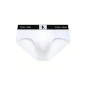 (店+)【CALVIN KLEIN】CK/Calvin Klein CK96系列 小方塊字母Logo印花三角內褲 男款 白色
