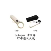 (店+)Octopus 章魚牌 435.216 LED帶燈放大鏡15倍 / 435.240 LED帶燈放大鏡40倍