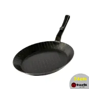 【德國turk土克鐵鍋】贈 木製鍋鏟 熱鍛斜紋 平底鍋 短柄 24cm 鐵鍋65324 堅固耐用 台灣獨家總代理經銷