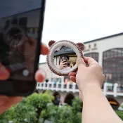 【絨毛鏡界】手鉤小圓鏡 自拍神器
