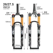 BodyWell 公路車前叉 NANLIO 腳踏車前叉 X5山地車氣壓可鎖死26 27.529避震減震氣壓前叉