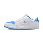 【NIKE 耐吉】Jordan Court Connect Low 男鞋 白藍色 喬丹 皮革 休閒鞋 IQ5698-103