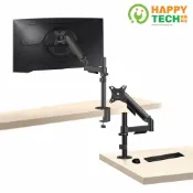 【HappyTech】TC53-12/H 鋁合金 17~32吋液晶 桌上型雙節旋臂 液晶電視架 電腦螢幕支架 夾鎖桌2用