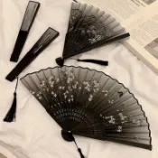 *Nice*古風扇子折扇中國風女漢服古典舞蹈折疊隨身攜帶中式古裝夏季竹扇