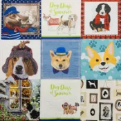 ❤Lika小舖❤G動物餐巾紙33cm狗狗蝶谷巴特手工藝品蝶古巴特黑白貓咪小狗柴犬牛頭梗博美秋田犬沙皮狗聖誕節雪人禮物雪花