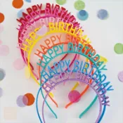 【芽米栗】最快隔日到 繽紛生日髮箍 馬卡龍色系 生日快樂髮箍 HAPPYBIRTHDAY 生日髮箍生日道具 派對