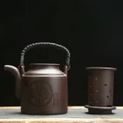 和風選集 【大容量過濾】紫砂壺 提樑壺 泡茶壺 茶壺 宜興紫砂 家用茶具 內膽過濾 大茶壺 耐高溫 手工製作 實用耐用