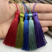 現貨🌈8CM冰絲流蘇穗子 吊穗吊飾 中國結流蘇 過年掛飾 廟宇吊飾 DIY手作材料 漢服香包書籤扇墜配件5入組