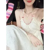 夏日新品🌷長洋裝 落地洋裝 連身洋裝 連身長裙 海邊穿搭 渡假風 日係洋裝 波西米亞長裙民族風夏季新款度假風掛脖連衣裙