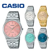 【WANgT】【CASIO 卡西歐】CASIO手錶 指針錶 簡約錶 大三針 復古金錶 蒂芬尼綠面 MTP-B145