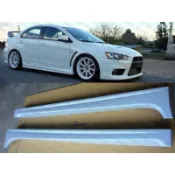 三菱 MITSUBISHI Lancer Fortis EVO10側裙 碳纖維 空力套件 汽車改裝