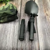 【鋒盛五金】小號多功能野營鏟 鏟子 折疊鏟 工兵鏟 鍬子 耙子 鬆土 小盆栽 移盆 花藝 野營鏟 園藝鏟 丁字鎬 台灣現