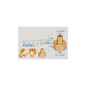 (店+)3分內牙轉1分外牙 銅卜申 銅內外牙接頭 水管轉接 轉接頭 六角卜申 補芯 異徑接頭 閥門接頭 異轉補心