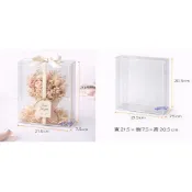 ≡☆阿雪包裝家☆≡ PVC手折盒20號｜透明展示盒 21.5×7.5×20.5cm 禮品包裝盒 婚禮禮盒 塑膠盒 10入