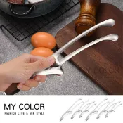 Mycolor 夾子 燒肉夾 燒烤夾 分菜夾 料理夾 牛角夾 碳烤夾 食品夾 食物夾 公筷夾 火鍋夾 麵包夾 沙拉夾 萬用夾 服務夾 廚房用具 可立式 不鏽鋼烤肉夾♚MY COLOR♚【S056】