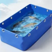 超值 帆布魚池刀刮佈防水布游泳池水產養殖防漏蓄水池養魚水箱支架定製0q5522