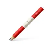 【Faber-Castell】Graf von Faber-Castell 繩紋鉛筆3入-印度紅(原廠正貨)