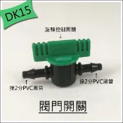 EZLIFE＠專業水管】DK15 滴灌管開關 閥門 適用內徑4MM 台製品