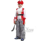 X射線 精緻禮品 海盜男孩 加勒比小海盜，萬聖節 化妝舞會 cosplay 角色扮演 尾牙表演 聖誕節 兒童變裝，X射線【W652385】