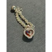 【嘉福珠寶精品】泰國-龍婆樂 錢多多愛心純銀手鏈 (純銀)
