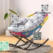 戶外庭院彩虹搖搖椅休閑午睡搖搖躺椅新款彩虹搖椅陽臺休閑羅漢床