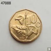 【滿300出貨】【47088】南非1991年10分 16mm 非洲硬幣 保真錢幣 #外幣#硬幣#壹米硬幣