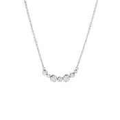 【Georg Jensen 喬治傑生】SIGNATURE DIAMONDS 項鍊 (18K白金 鑽石)