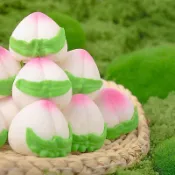 ✨24H出貨✨壽桃棉花糖 蛋糕裝飾擺件 3D軟糖祝壽老人生日蛋糕烘焙甜品裝飾 可愛棉花糖 大棉花糖 烘焙蛋糕裝飾