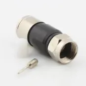 75-7擠壓F頭 防水f頭 有線電視sywv75-7接頭 2p線纜【樂營五金】