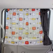 ❤️BCS精❤️迪士尼 米奇 車用 雙層遮陽簾 窗簾  2片裝