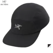 【Arcteryx 始祖鳥】Gamma 快乾登山帽 黑/絹絲白 5 Panel Cap 五片式拼接 X000009484
