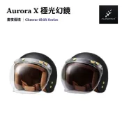 【Aurora X 極光幻鏡】智能感光變色泡泡鏡｜復古三扣式安全帽專用鏡片（智慧調光/全天候防眩光/防水條）
