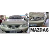 小傑車燈--全新 MAZDA6 馬6 02 03 04 05 06 07 年 晶鑽魚眼含上霧燈 大燈 車燈 一顆3000