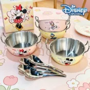 正版授權 Disney 迪士尼系列 米奇妙妙屋系列雙耳碗 泡麵碗 沙拉碗 304不銹鋼 雙耳湯碗 餐具 露營 湯碗 飯碗